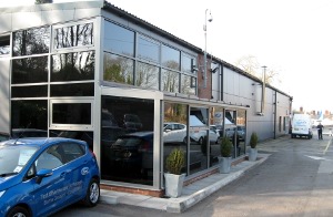 Burns Garage car showroom, Congleton